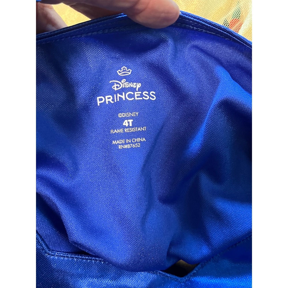 Disney Snow White Fantasy Nightgown 4T Blue Yellow - Picture 7 of 8